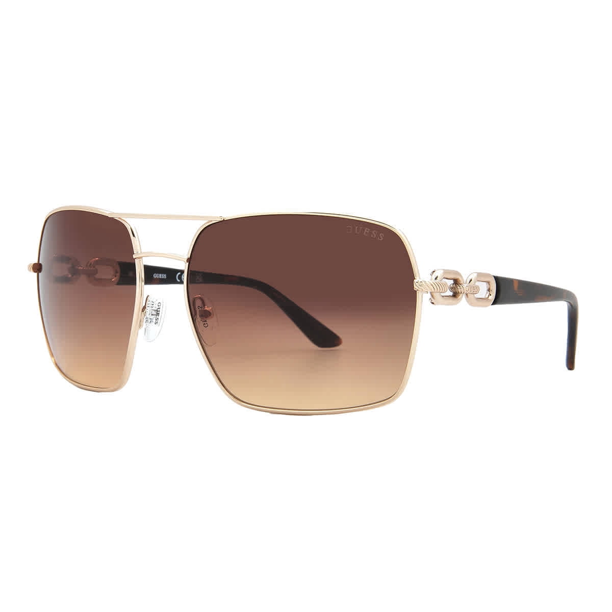Guess sunglasses GU00159 WOMAN 63/17/130 33F shiny pale gold  display picture 3
