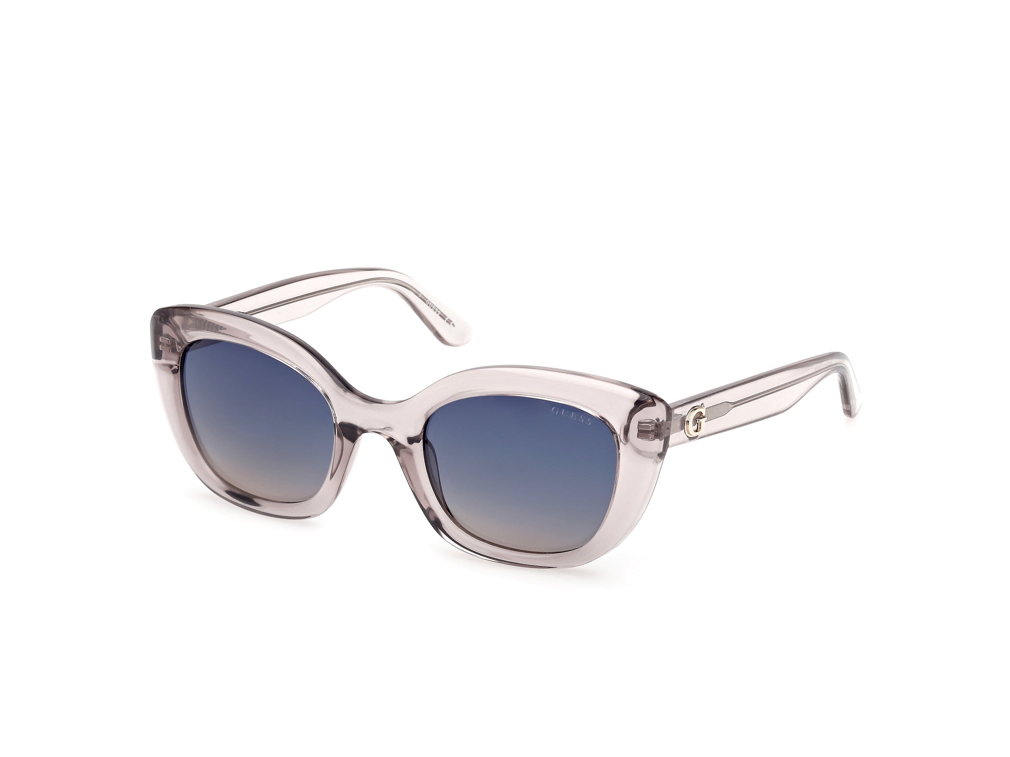NWT Guess GU00196-20W Grey Cat Eye 51mm Sunglasses Guess GU00195 20W shiny grey 52/17/140 WOMAN Sunglasses at  main image 4
