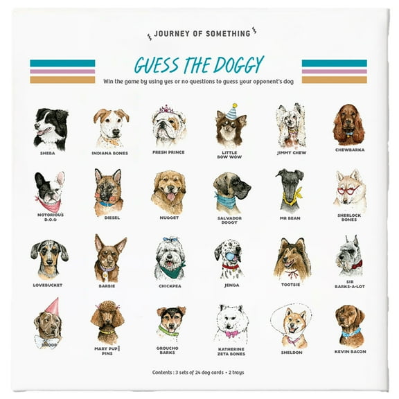 Journey of Something: Guess The Doggy - Quirky Guessing Party Game, Ask Yes-No Questions, Playful Animal Card Characters, Family Ages 14+, 2 Players