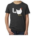 thumbnail image 1 of Guess what? Chicken butt Kids T-shirts, Funny Kids Shirts, Youth Graphic Tees - Charcoal MH200YFUN S5 XL, 1 of 3