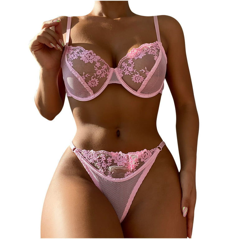 GuessLookry 2023 Bra And Panty Sets For Women Sexy Lingerie Women Sexy Lace  Transparent Perspective Corset Underwear Holiday or Birthday Gifts 