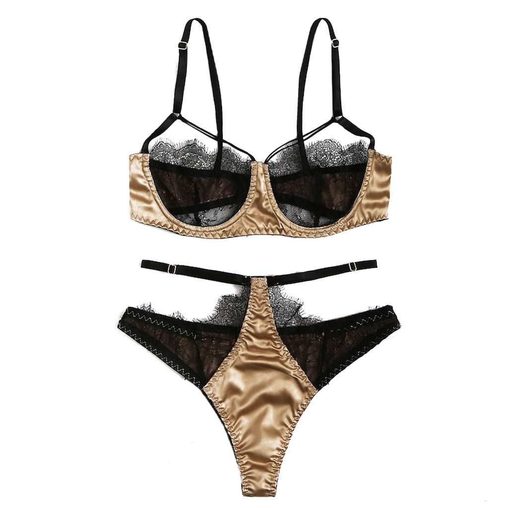 GuessLookry 2023 Garter Belts And Stocking Sets Sexy Lace Bra Panties