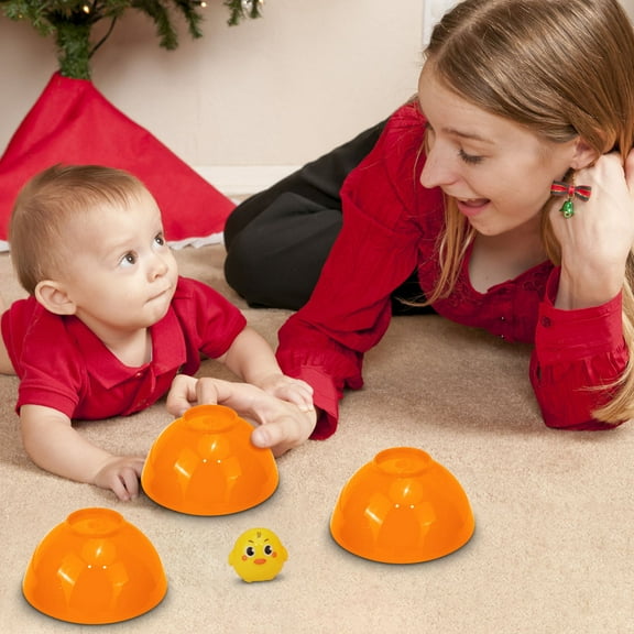 Parent-Child Interactive Guessing Game, Memory Puzzle Table Game, Fun Educational Toy For Kids, Colorful Bowls & Animal Themes, Party Game For Boys & Girls