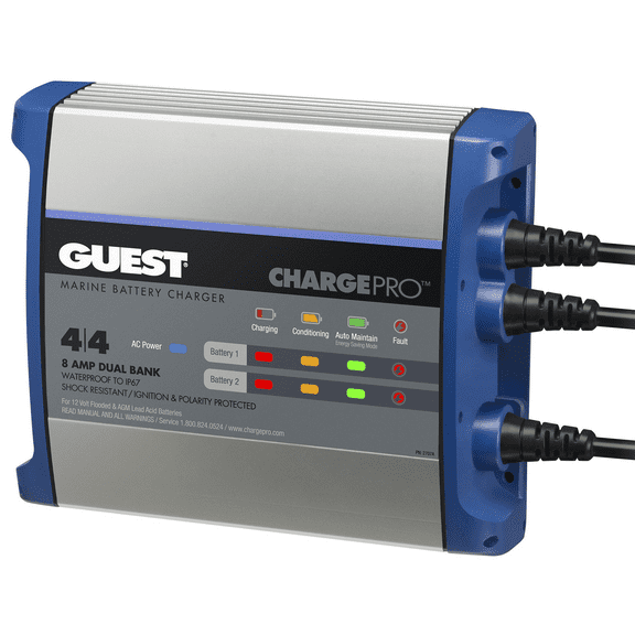 Guest 2707A On-Board Battery Charger 8A / 12V; 2 Bank; 120V Input
