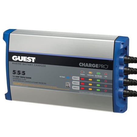 Guest 2713A Guest On-Board Battery Charger 15A / 12V; 3 Bank; 120V Input