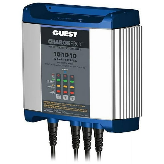 Guest 30A - 12V On-Board Battery Charger - 3 Bank - 120V Input