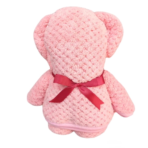 Guest Bathroom Hand towels, Hand towel for Bathroom, Pink 24X16 in Pineapple Weave, 1 Pc, Teddy Bear Valentines Day, Wedding Anniversary Gifts, Valentines Day Gifts, Anniversary