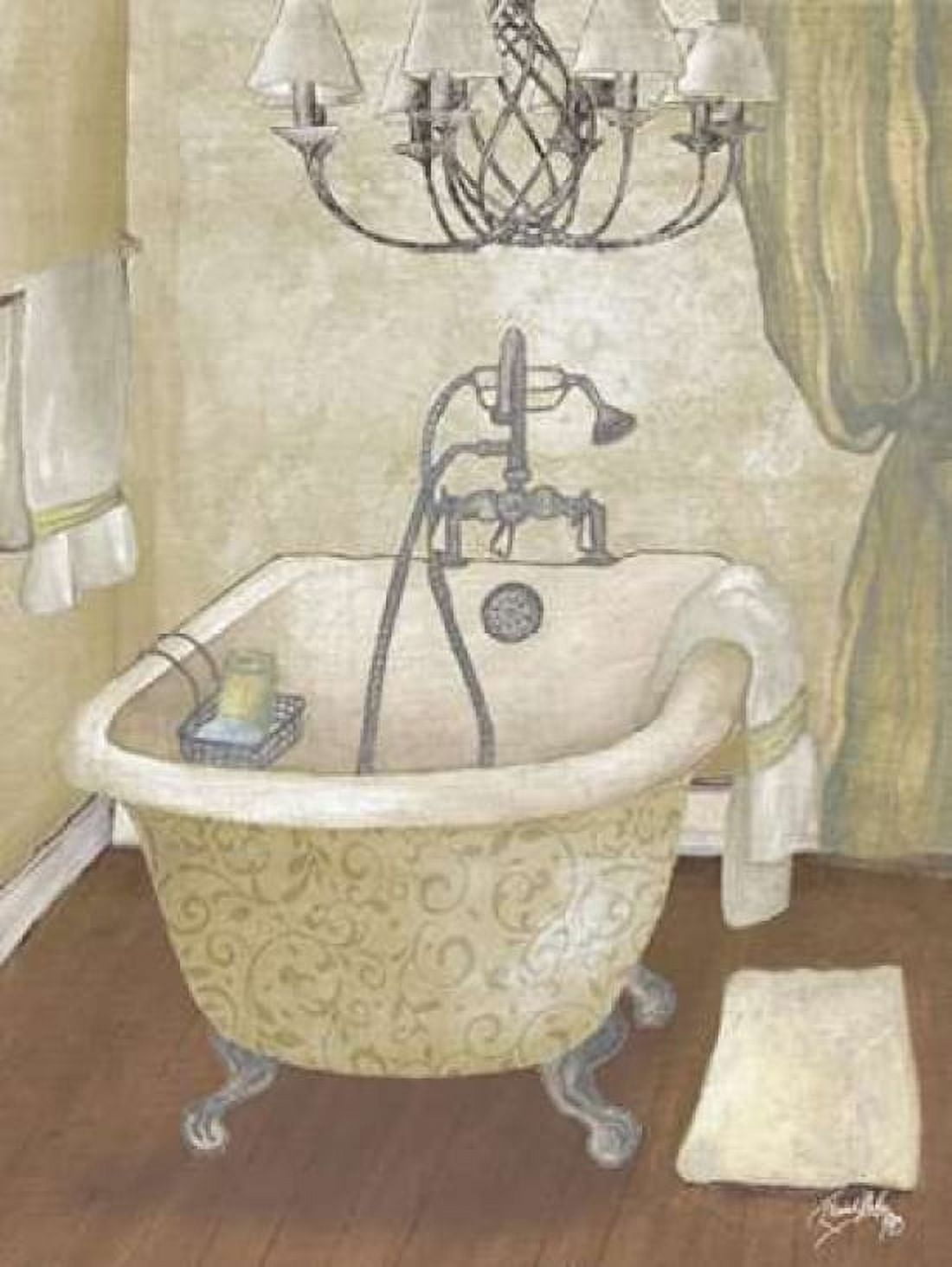Guest Bathroom I Canvas Art - Elizabeth Medley (18 x 24)