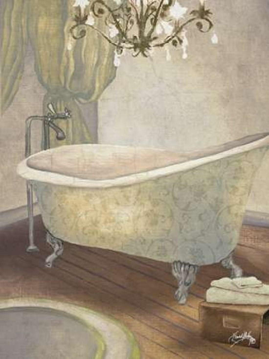 Guest Bathroom II Canvas Art - Elizabeth Medley (18 x 24)