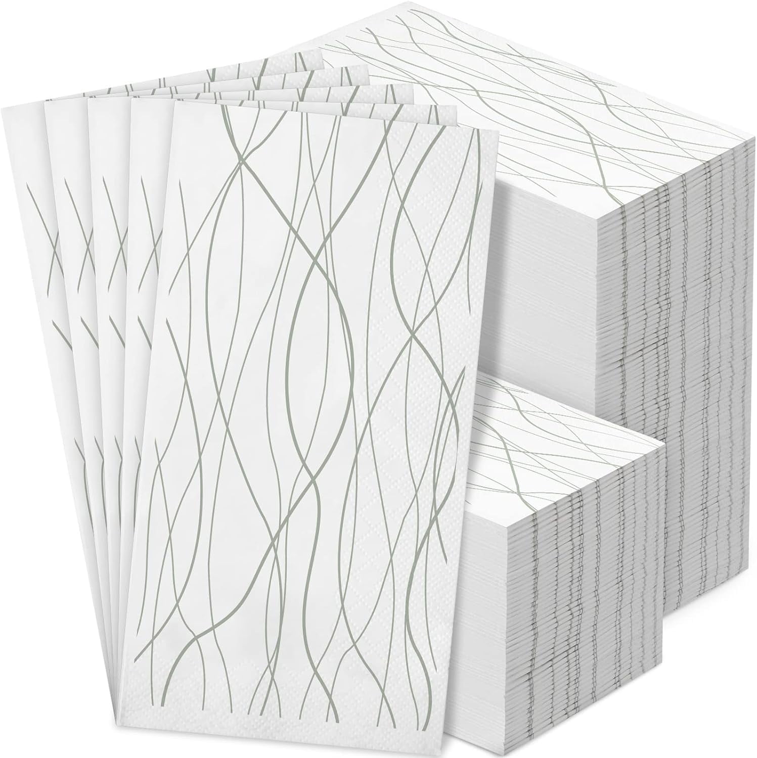 Guest Bathroom Paper Hand Towel Disposable Towels Paper Napkins for Guest Disposable Hand Towels Decorative Napkins for Kitchen Parties Wedding(100 Count)