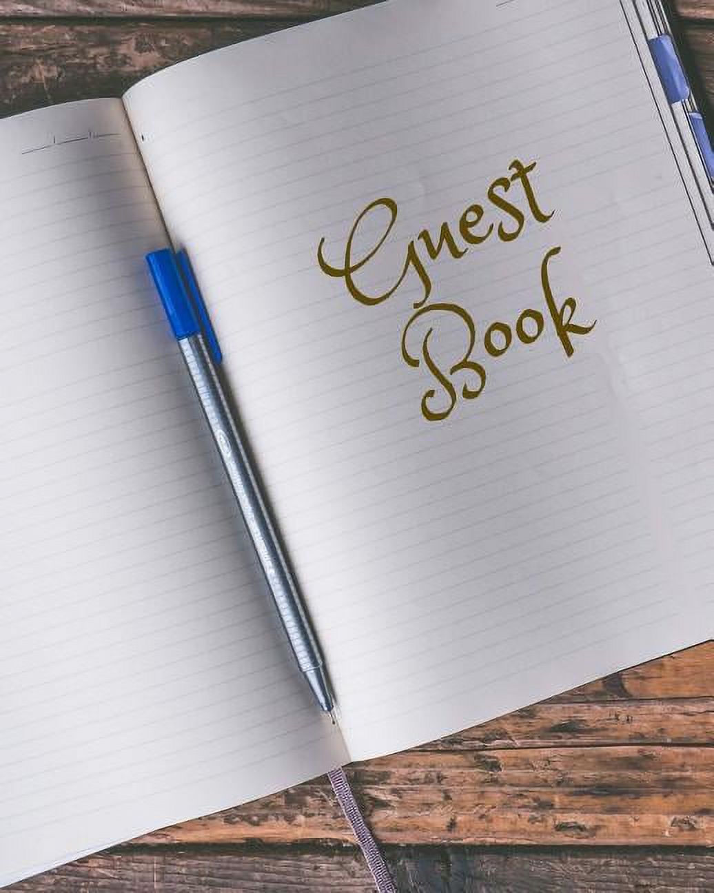 Guest Book Blank Lined 8 X 10 Guest Book to Record All Your Special