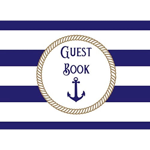 Pre-Owned Guest Book: Captains Guest Log | Nautical Boat Themed Guest and Visitor Sign-In Greeting Log Book To Suit Any Vessel, Launch or Yacht Paperback