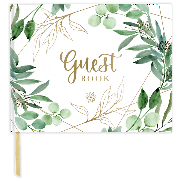 Guest Book, Guest Planner, Eucalyptus, Wedding Guest Book, bloom daily planners
