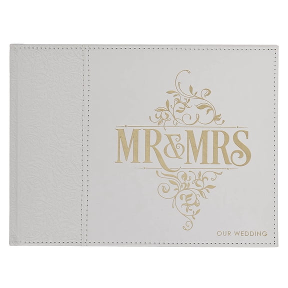 Guest Book Lux-Leather MR & Mrs (Hardcover)