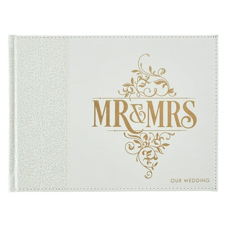 Guest Book Lux-Leather MR & Mrs (Hardcover)