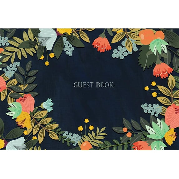 Guest Book : Modern Floral Edition (Hardcover)