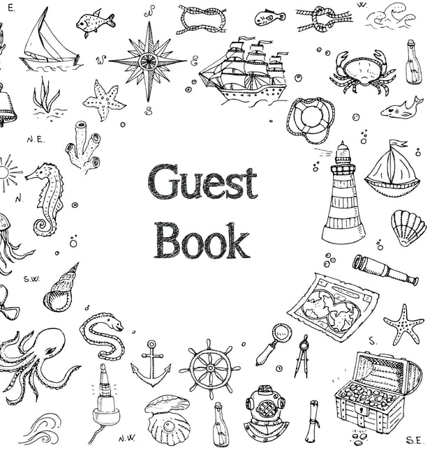 Guest Book, Visitors Book, Guests Comments, Vacation Home Guest Book