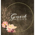 thumbnail image 1 of Guest Book: Watercolor Flowers Brown Rustic Hardcover Guestbook Blank No Lines 64 Pages Keepsake Memory Book Sign In Reg, (Hardcover), 1 of 1