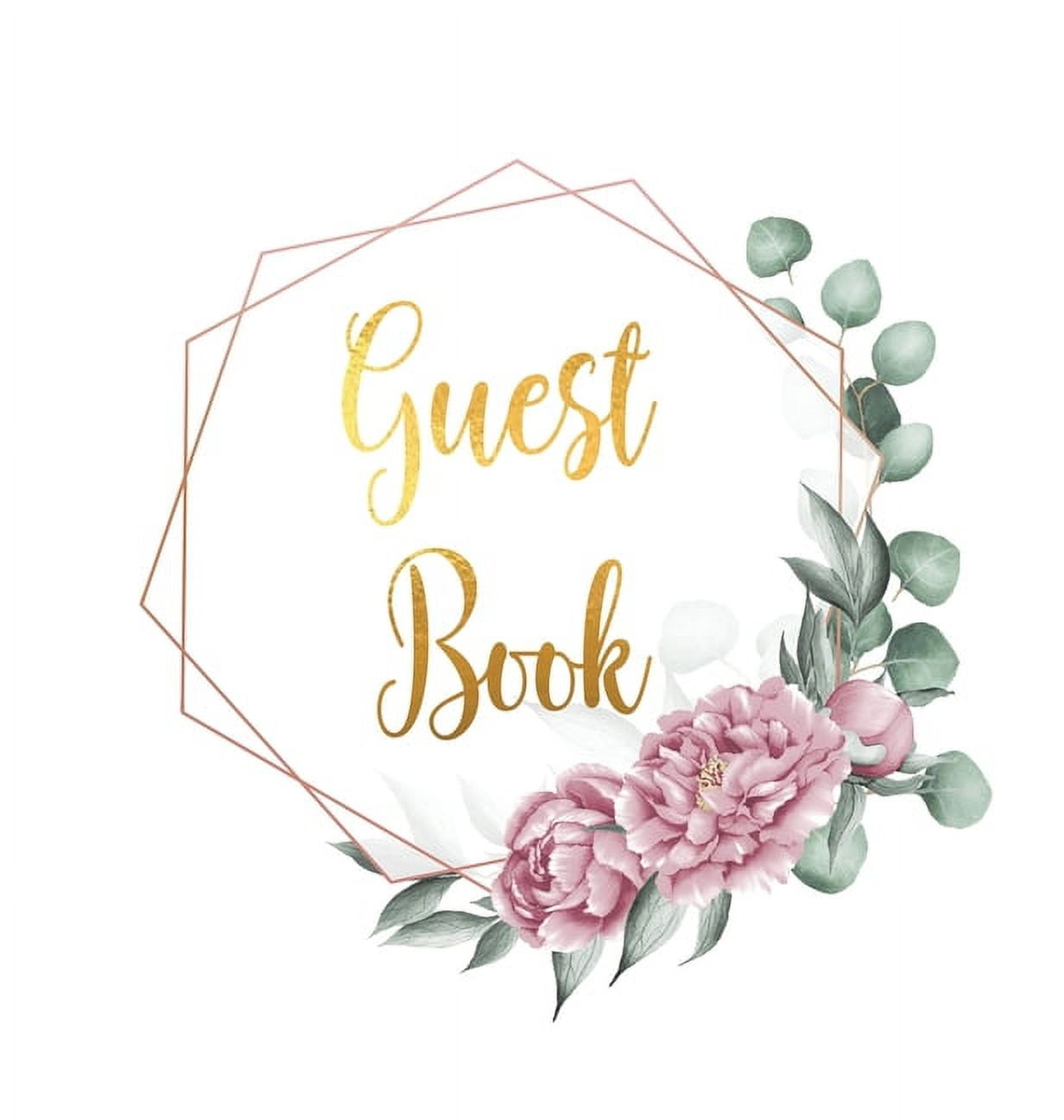 Guest Book for visitors and guests to sign at a party, wedding, baby or bridal shower (hardback) (Hardcover)