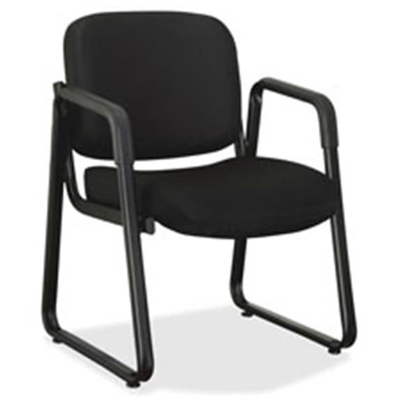 Guest Chair, 24.75 in. x 26 in. x 33.5 in., Black Fabric