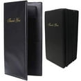 thumbnail image 1 of Guest Check Card Holder Presenter - 10 Pack Restaurant Server Bill Book - Black with Gold Thank You Imprint - Size 5.5" x 10", 1 of 6