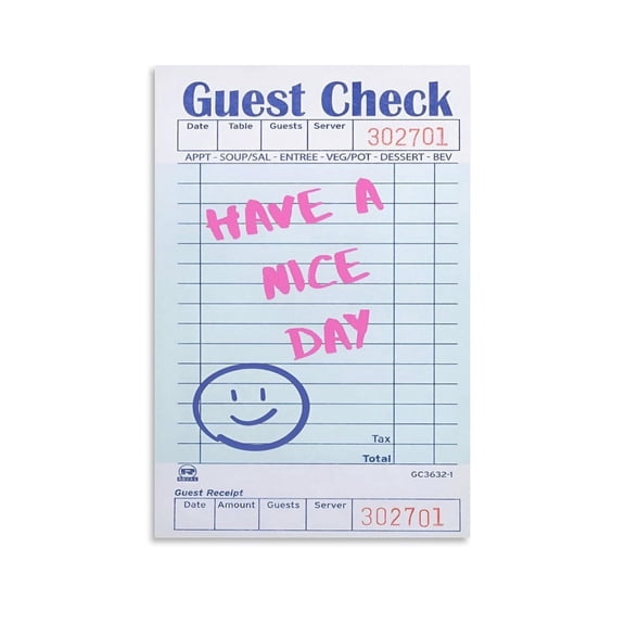 Guest Check Save Water Preppy Funky Vintage Alcohol Home Decor (4)Poster Wall Art Hanging Picture Print Bedroom Decorative Painting