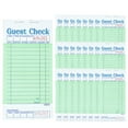 thumbnail image 1 of Guest Checks Server Note Pads 24 Pack 1200 Orders, Green Guest Check Pads with Bottom Receipt, Waitress Notepad for Restaurant Business, 1 of 6