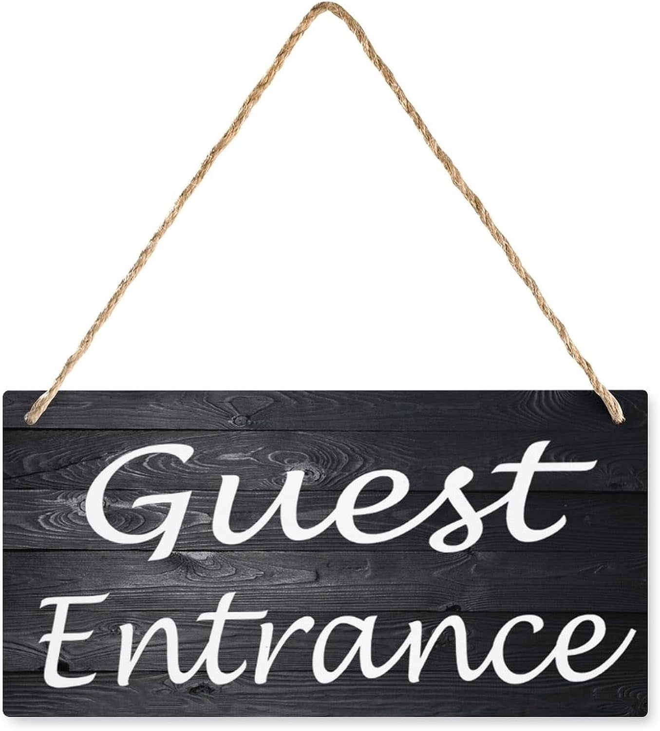 Guest Entrance Welcome Wooden Sign, Rustic Vintage Wall Art for Bedroom ...