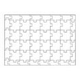 thumbnail image 1 of Hygloss Products Blank Community Puzzle - Create-A-Size - Fun Group Activity - Great for Parties, Weddings, Classroom, Office & More - 20” x 28”- 24 Center Pieces - 24 Border Pieces - 24 Guests, 1 of 3