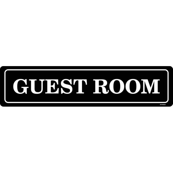 Guest Room Sign Metal Plate Wall Plate Metal Poster Office Cafe Bar Shop Home Wall Decor Metal Sign 4"x16"
