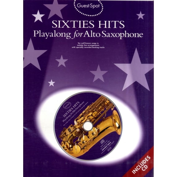 Guest Spot Sixties Hits: Playalong for Alto Saxophone (Paperback)