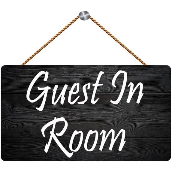 Guest in Room Wooden Sign Wall Hanging, Home & Hotel Decor for Hosts ...