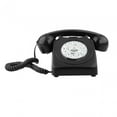 thumbnail image 1 of Guestbook,wedding guestbook telephone Party,Retro Style Landline Phone push button rotary,dial Vintage style Corded Phone home decor,desk Telephone Antique Old Fashioned Classic,recorder Black, 1 of 8