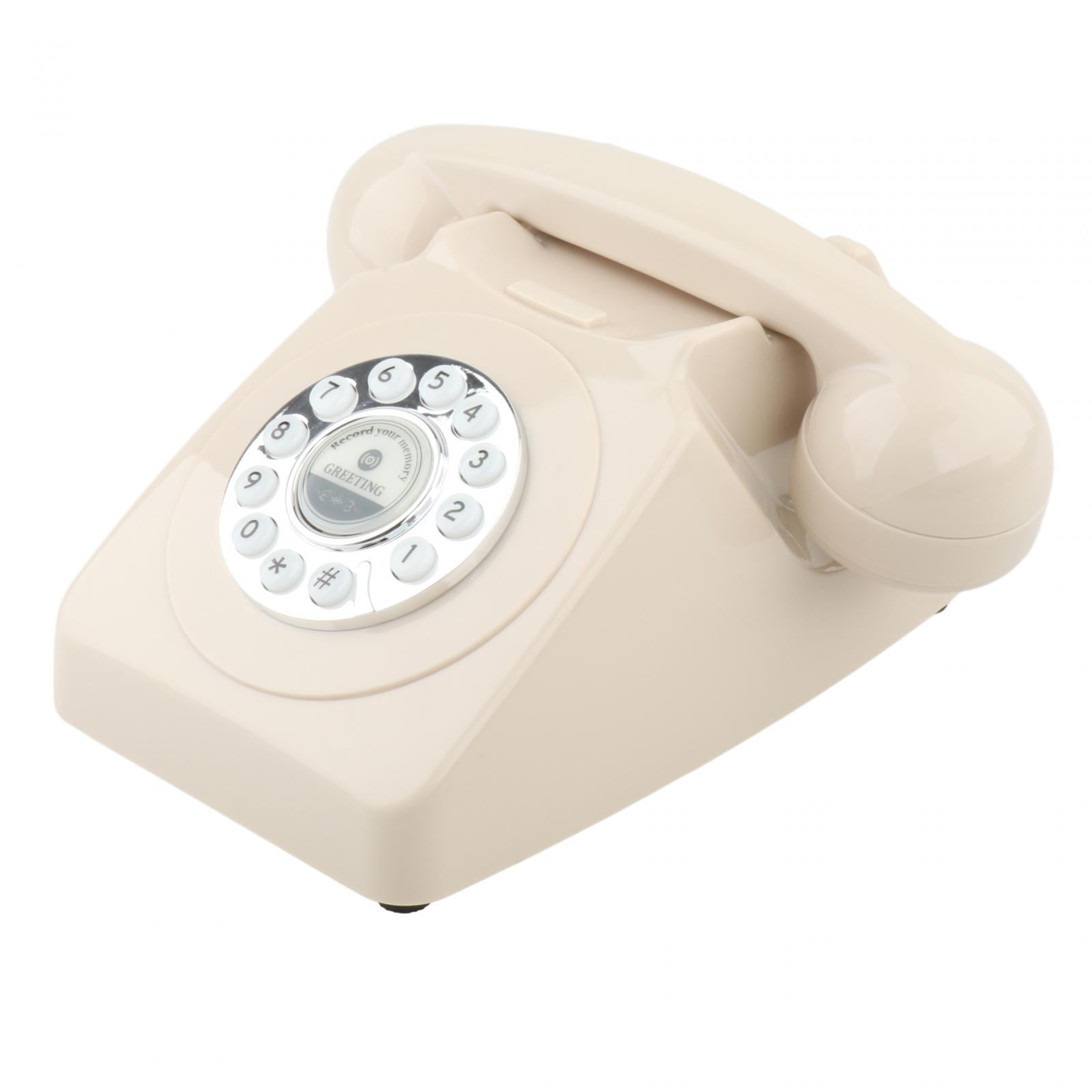 Guestbook, telephone Party,Retro Style Phone push button rotary,dial Vintage style Corded Phone