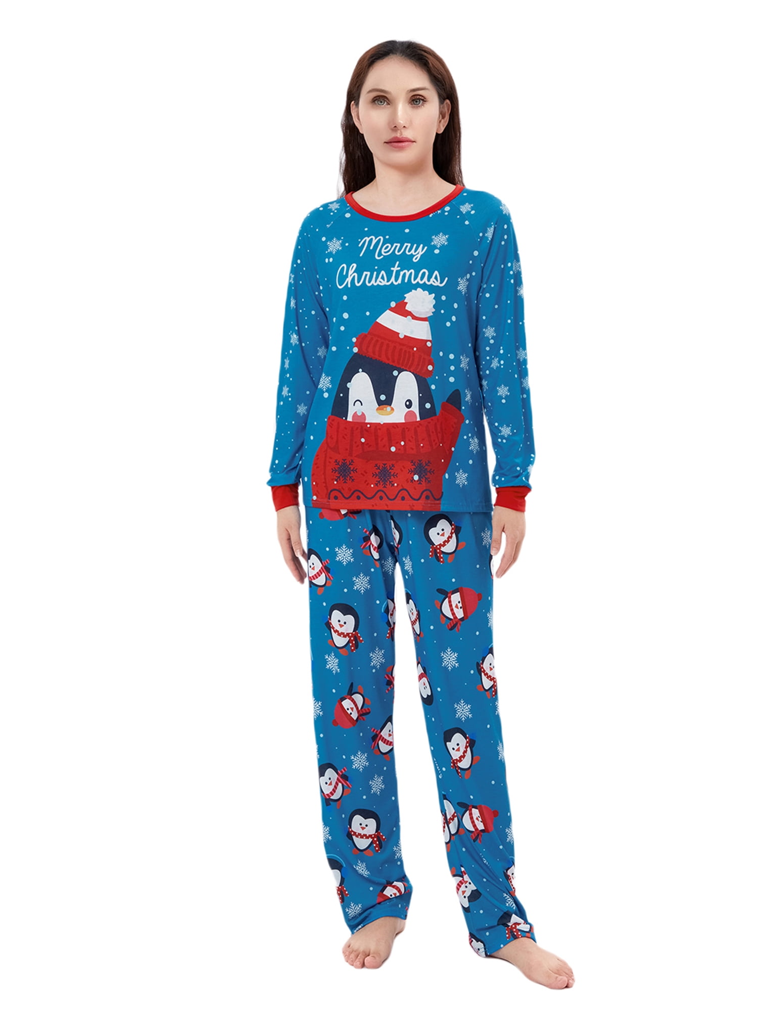 Gueuusu Matching Christmas Pajamas for Family, Holiday PJs for Women/Men/Kids/Couples/Adult