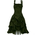 thumbnail image 1 of Gufahion Summer Women Dresses Sundresses for Sizes 4-18 Women's Fashion Suspenders Corset Sleeveless Solid Formal Dress Young Adult, Green, Gifts for Sister, 1 of 6