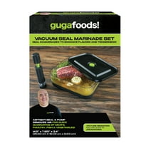 Guga Foods Vacuum Seal Marinade Set, Airtight Food Containers for Flavorful and Tender Meals