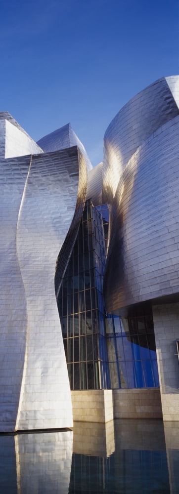 Guggenheim Museum Exterior Canvas Art - Toby Adamson Design Pics (9 x 25)