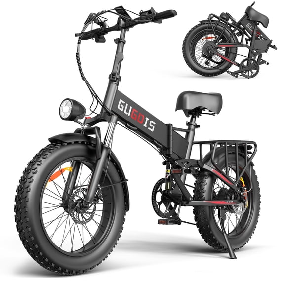 Collapsable Speed Rack GugoIs 750W Electric Bike, 20