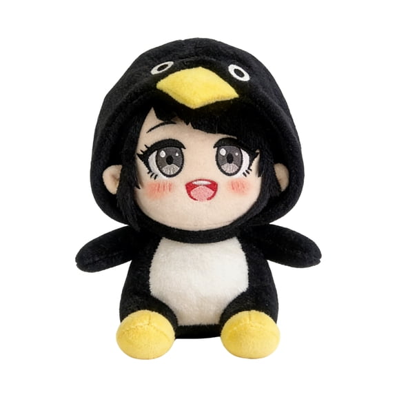 Gugugaga Penguin Plush Toy, Cute Stuffed Animal Penguin Toy, Kawaii Plush Desktop Ornament for Desk Shelf Car Dashboard