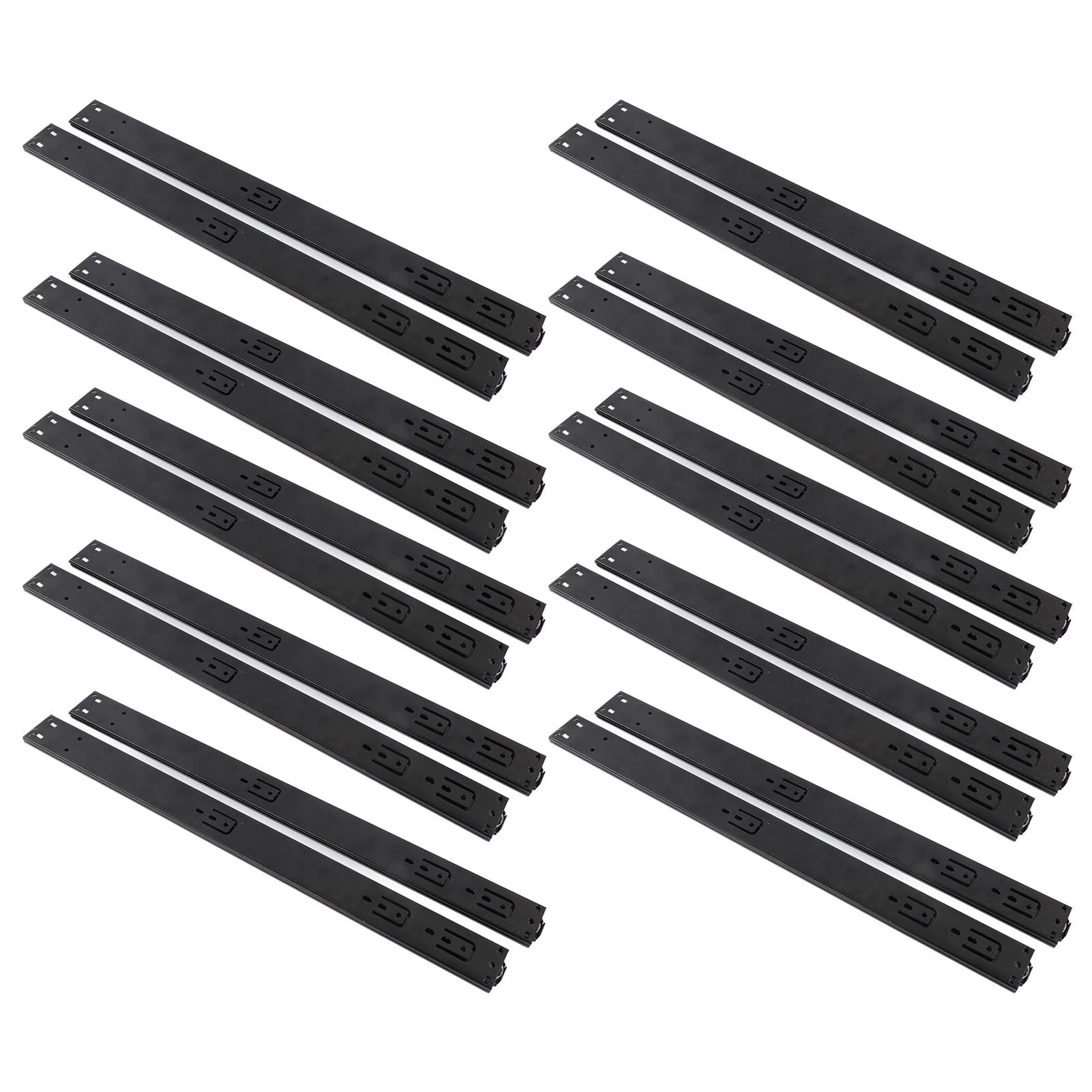 Gugxiom 10 Pairs Of 22 Inch Drawer Slides, Bearing Drawer Slide Rail