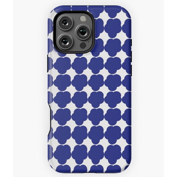 Guhanna Blue Bubble Pattern Art M4655 Phone Case for iPhone 17 16 15 14 13 12 11 Pro Max