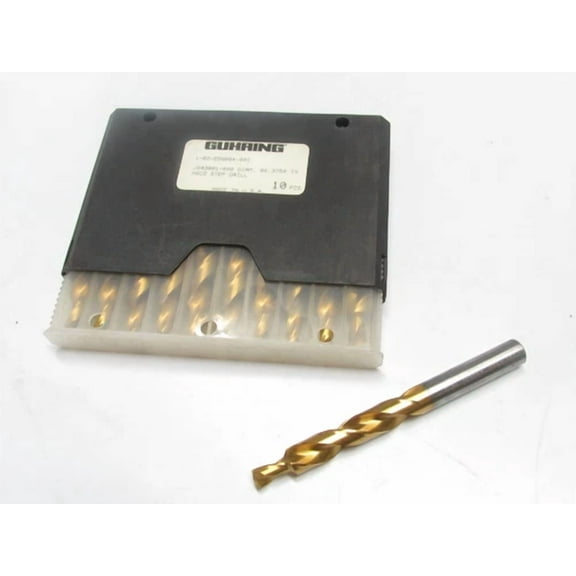 Guhring 1-02-256004-001 3/8" X 1/4" Step Drill Bit Hsco Cobalt Tin Coated