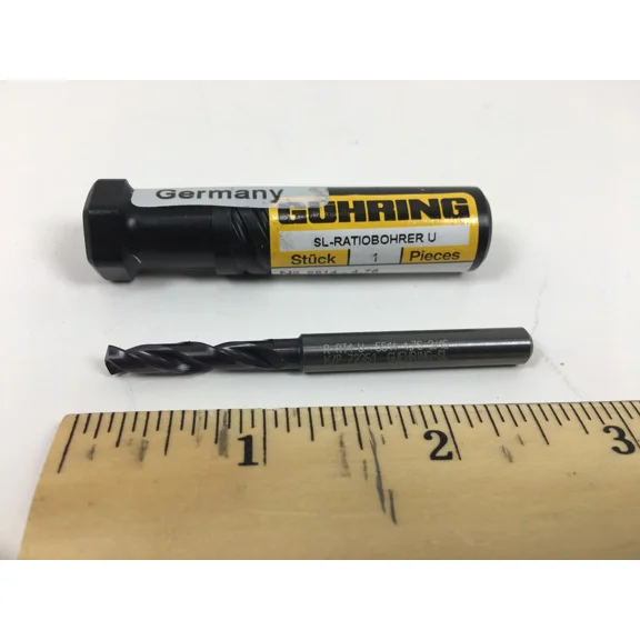 Guhring 5514-4.76 Drill Bit 3/16 Inch 140 Point Angle Spiral Flute New