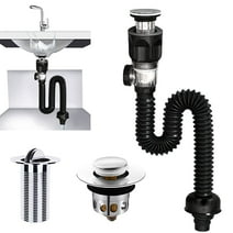 Guhuijie Bathroom Sink Drain Kit,  Flexible Sink Drain Pipe for Bathroom Sink and Kitchen Sink
