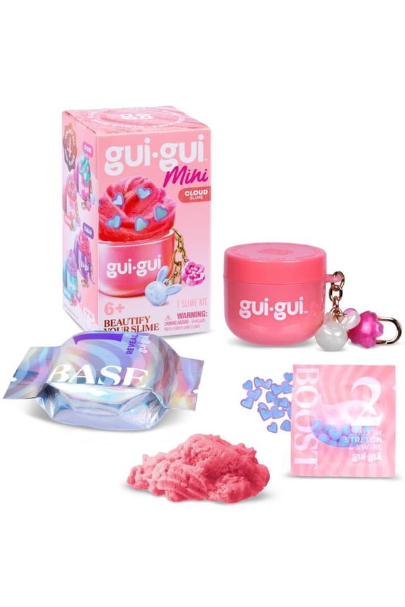 Gui-Gui Mini Slime Jar Keychain CLOUD Pack