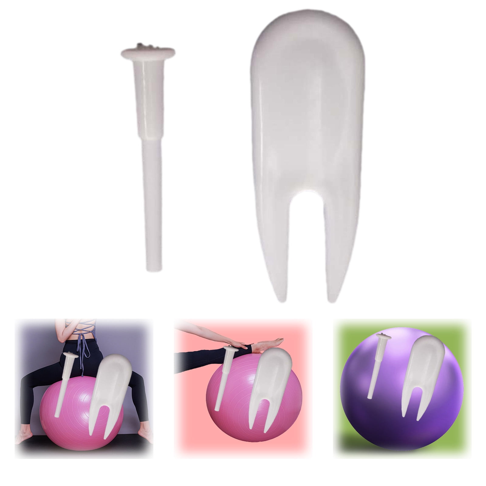 Guibest 2 Pcs Exercise Plug Set Yoga Air Stopper Exercise Plug Exercise Plug Puller Yoga Pin