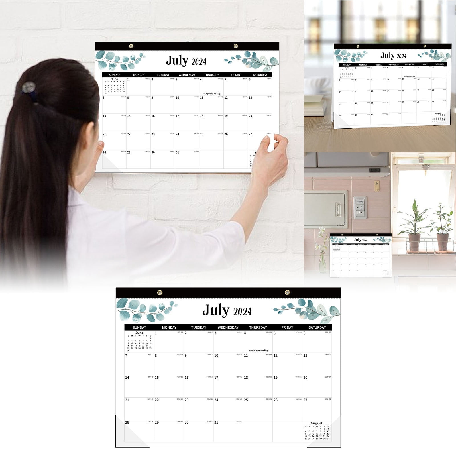 Guibest Experience Zen Wall Calendar For Mindful Living.（2024.7 2025.