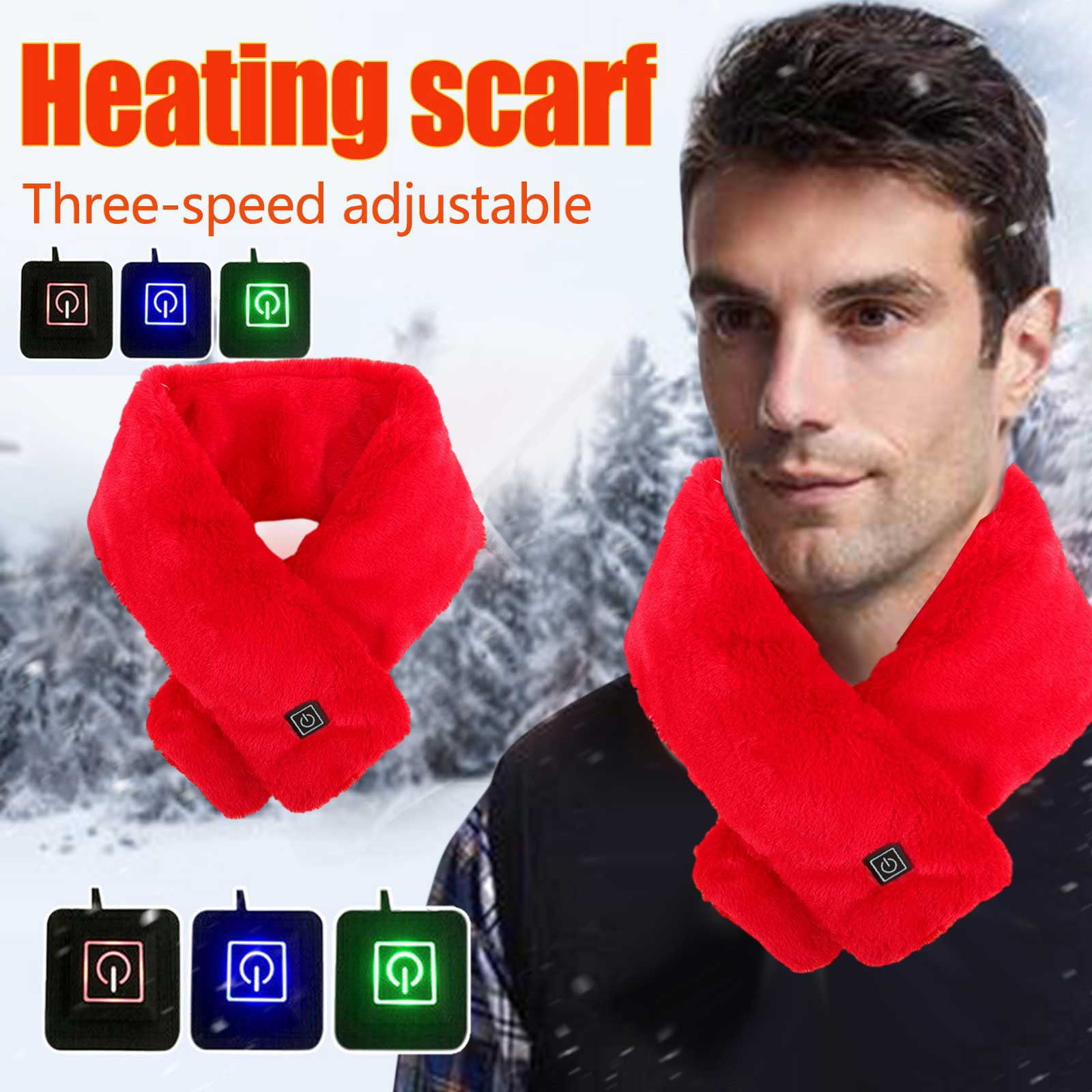 Guibest Heating Scarf Three Gear Regulation USB Heater Heating Neck