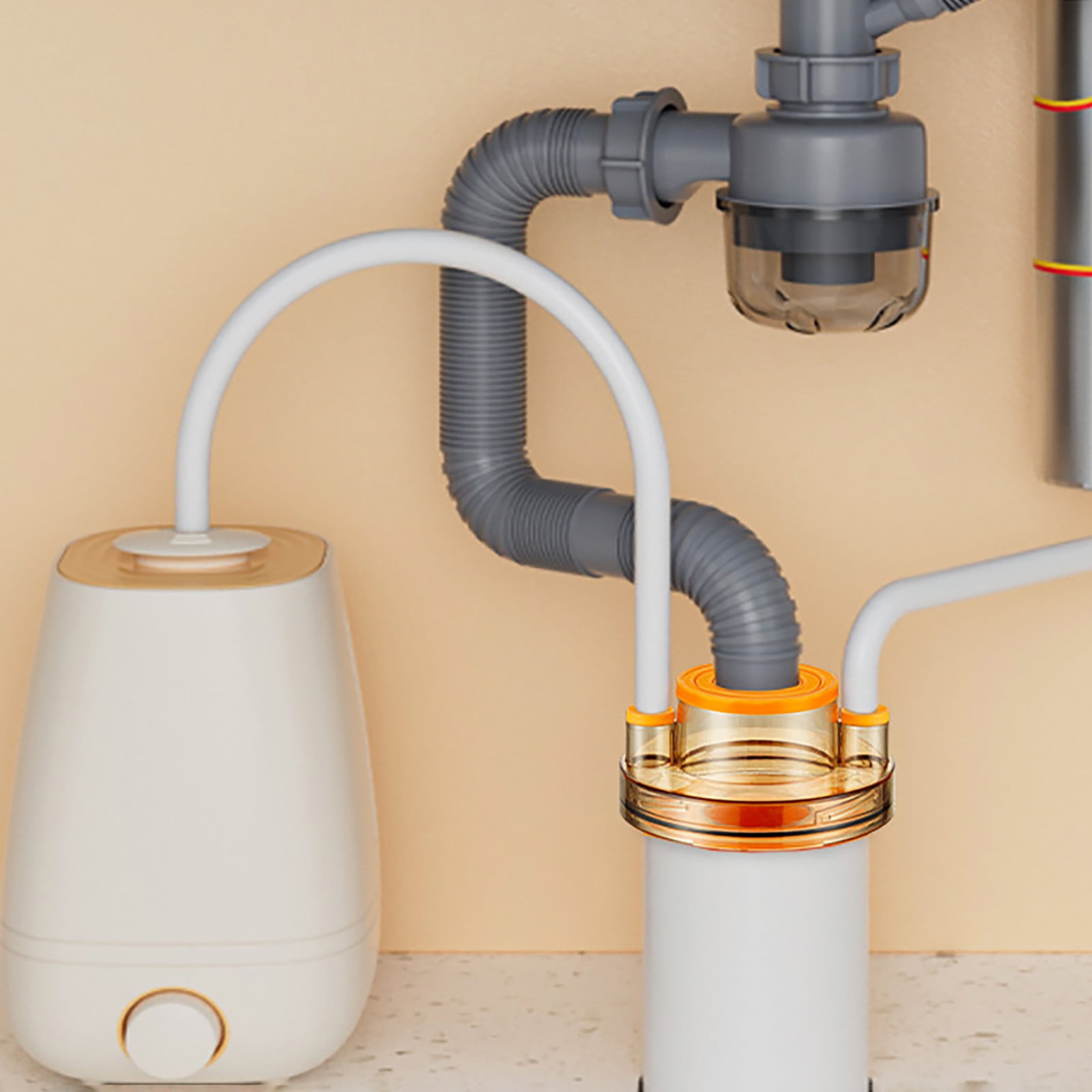 Guibest Washing Machine Drain Sealing Tube Hose Backflow Preventer